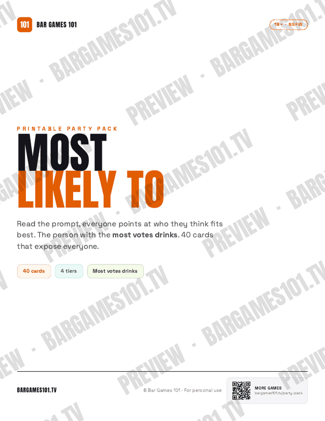 Most Likely To: a real page from the PDF